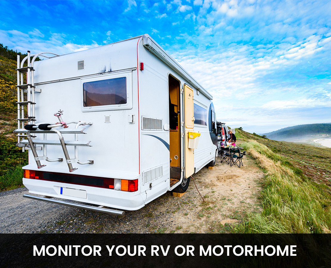 Monitor temperature of RVs, Motorhomes and parked vehicles