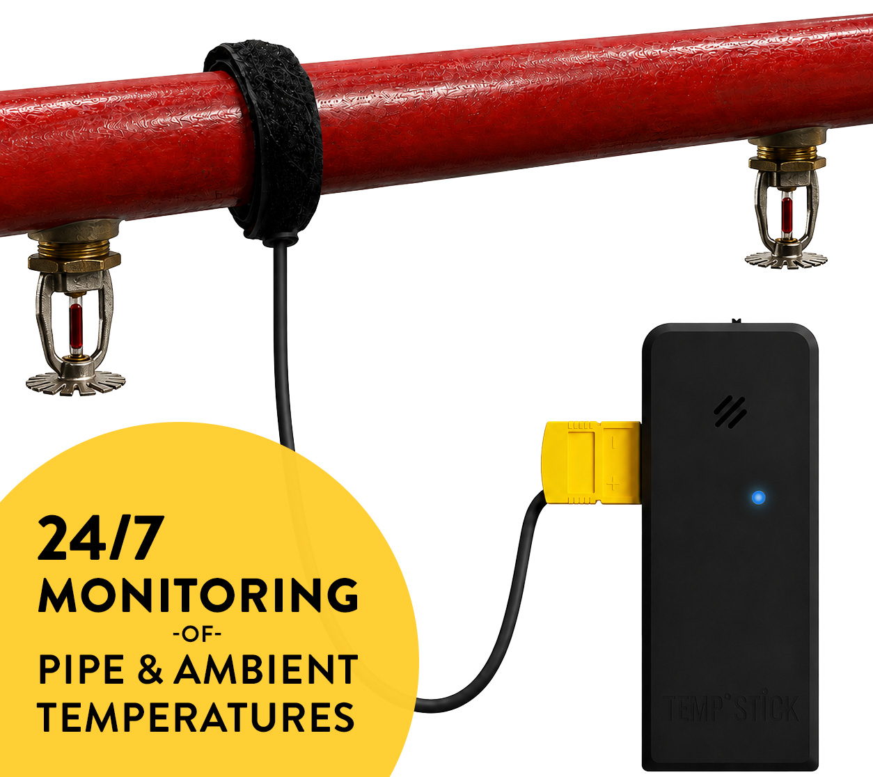 Temp Stick for Fire Sprinkler Systems