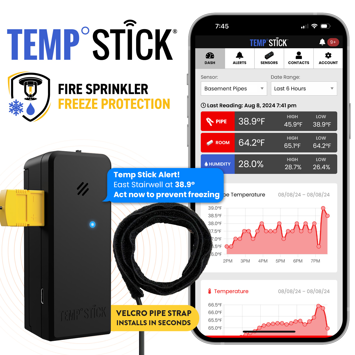 One alert from Temp Stick can save you business from flood damage.