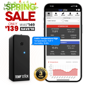 Spring Sale - Temp Stick - WiFi Temperature and Humidity Monitor - Black