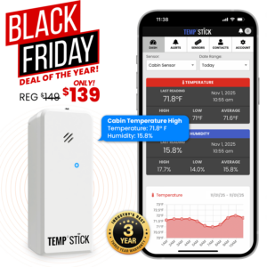 Black Friday Sale - Temp Stick - WiFi Temperature and Humidity Monitor - White