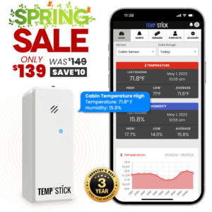 Spring Sale - Temp Stick - WiFi Temperature and Humidity Monitor - White