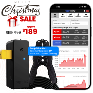 Xmas Sale - Temp Stick PRO with Pipe Clamp - Black