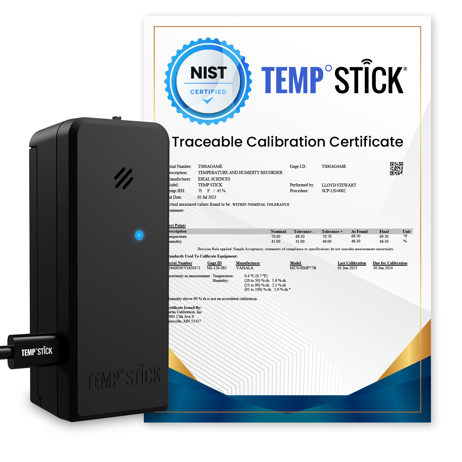 Temp Stick - WiFi Temperature & Humidity Sensor 