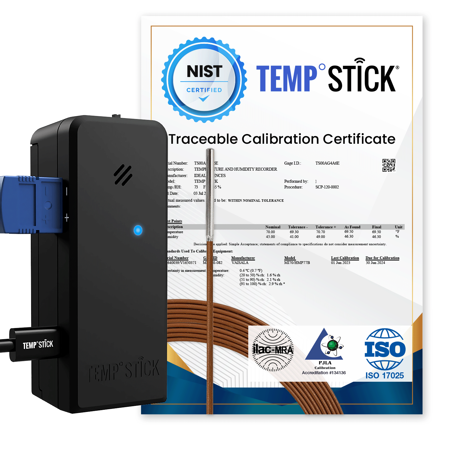 Temp Stick PRO with NIST Certification